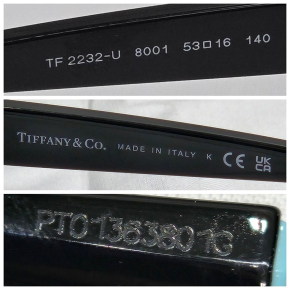 Tiffany & Co. TF2232 - U 8001 Black Demo Lens 53 mm Women's Eyeglasses - Picture 2 of 12
